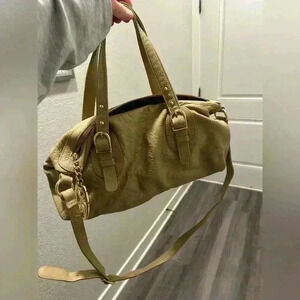 Onna Ehrlich tan genuine leather purse bag shoulder handbag butter crossbody